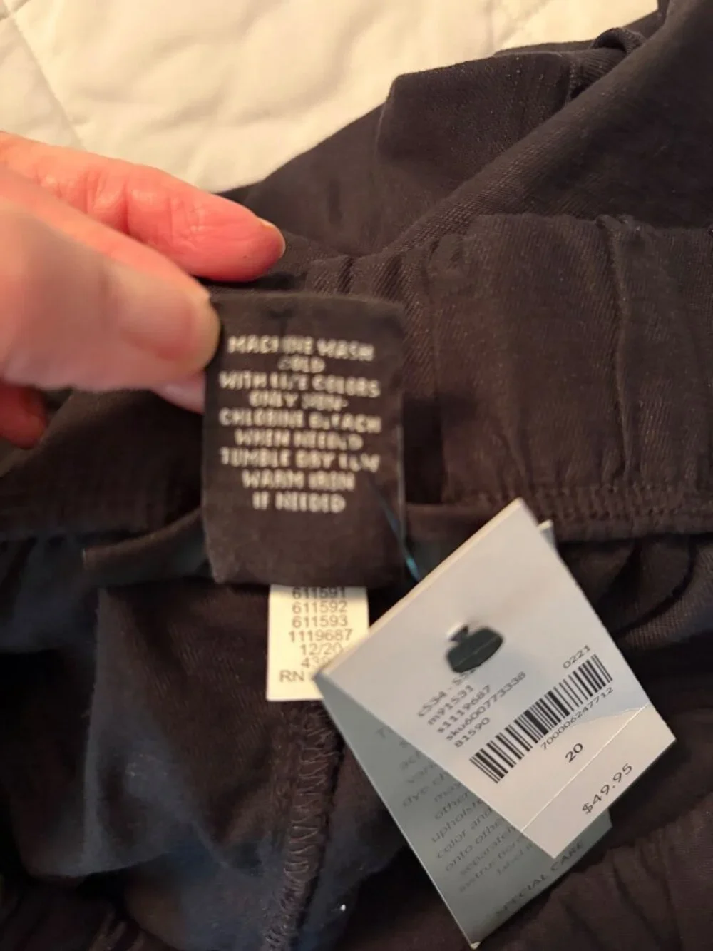 NWT Lane Bryant Size 20 Black Pull On Shorts with Drawstring Waist